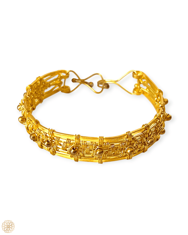 Woven metal bracelet with clasp - Sundara Joon