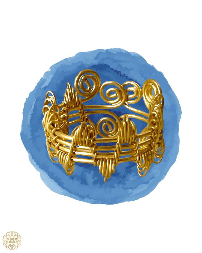 Woven statement ring with zig zag pattern - Sundara Joon