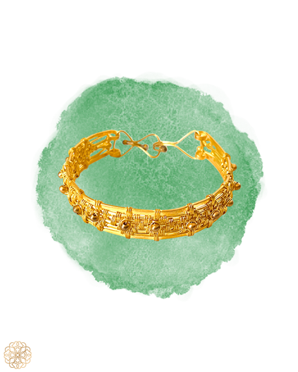 Handwoven Brass Bracelet | Artisan Woven Brass Bracelet | Sundara Joon