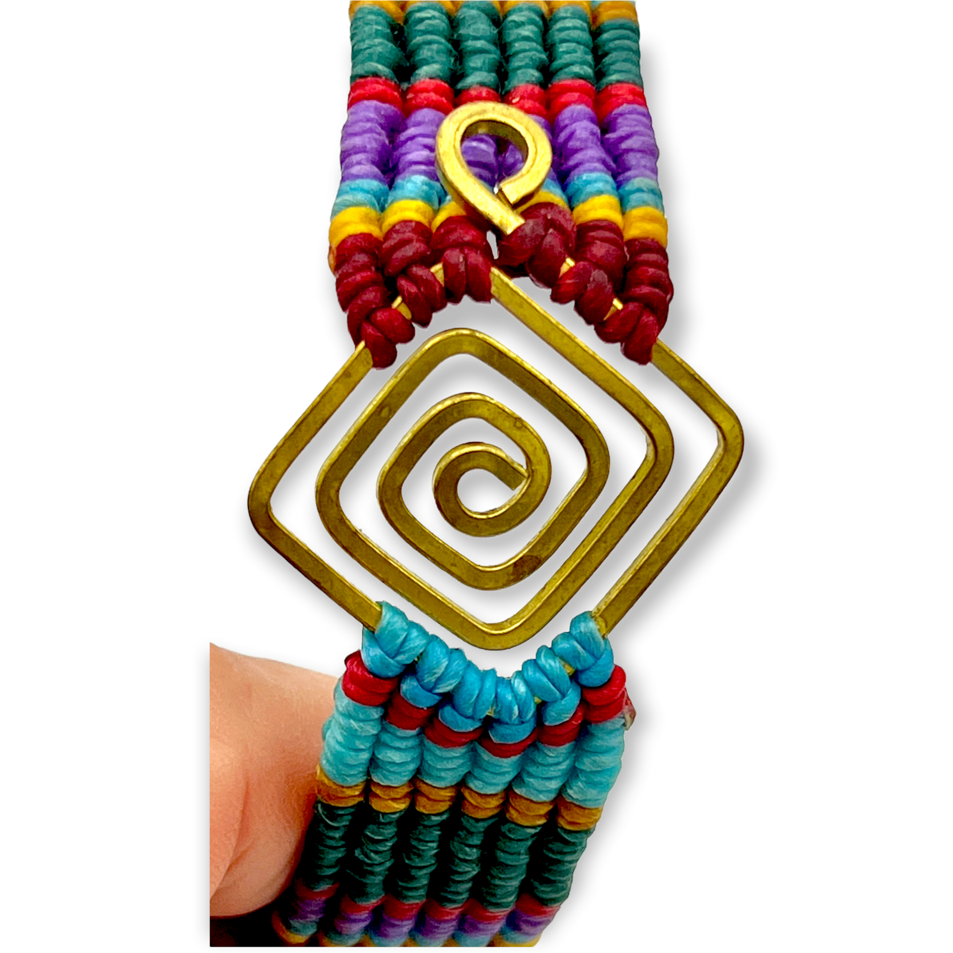 Multi-colored tribal bracelet with accent - Sundara Joon