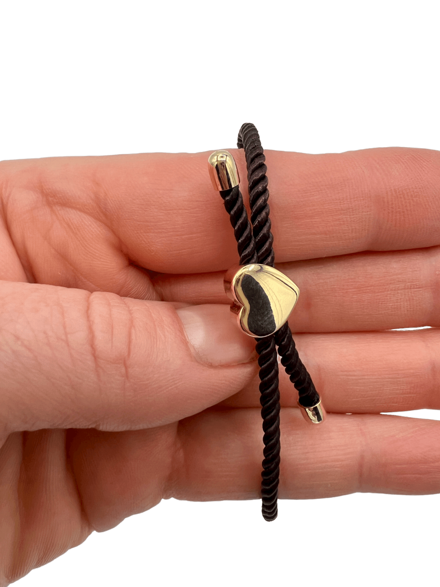 Adjustable bracelet with heart shaped charmSundara Joon