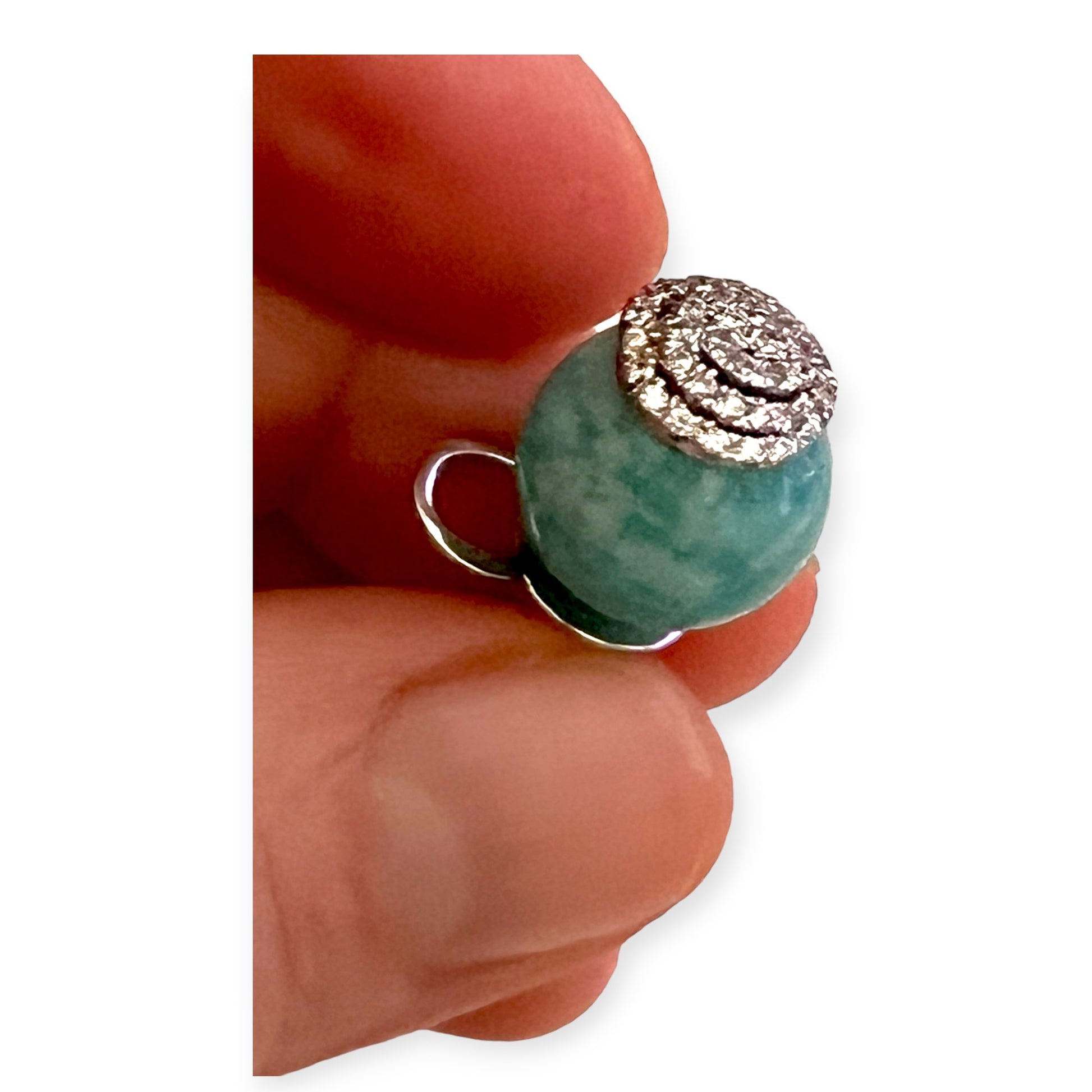 Amazonite with crystal stud earrings - Sundara Joon