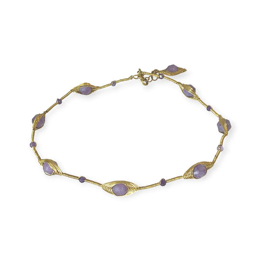 Beaded gemstone choker necklace - Sundara Joon
