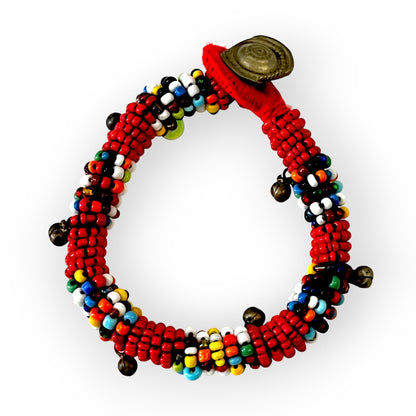 Bold beaded colorful tribal bracelet - Sundara Joon