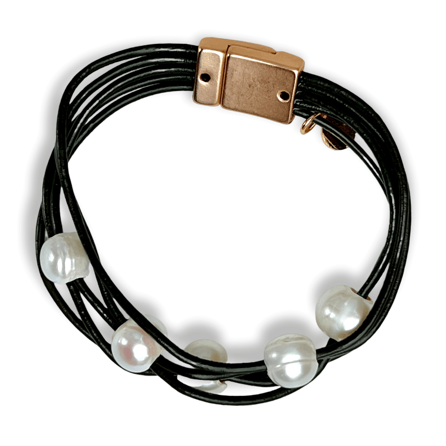 Bracelet woven with freshwater pearls - Sundara Joon