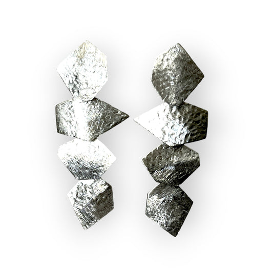 Cascading shapes sterling silver drop earrings - Sundara Joon