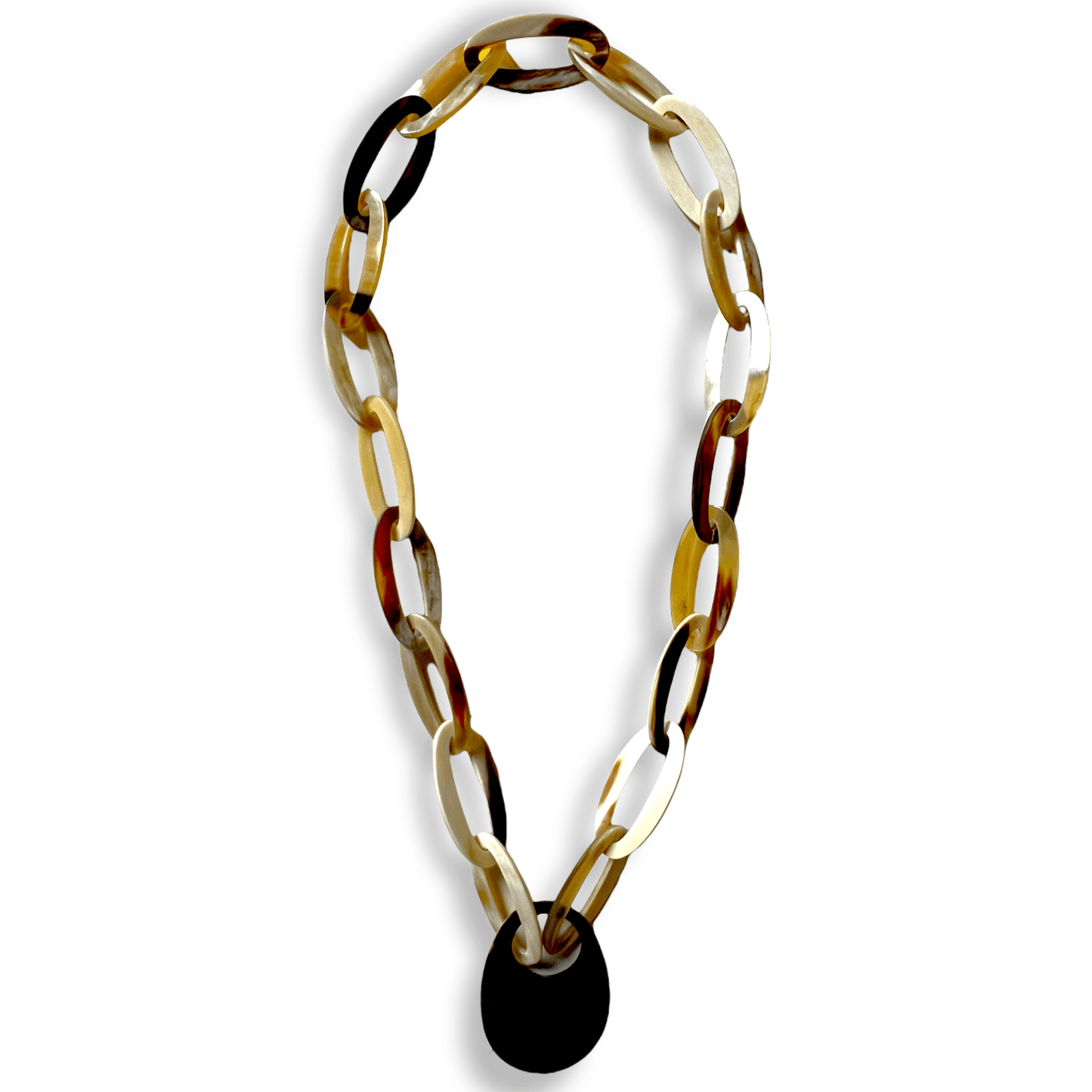 Classic and bold chainlink pendant statement necklace - Sundara Joon