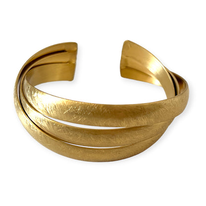 Classically simple brass cuff bracelet - Sundara Joon