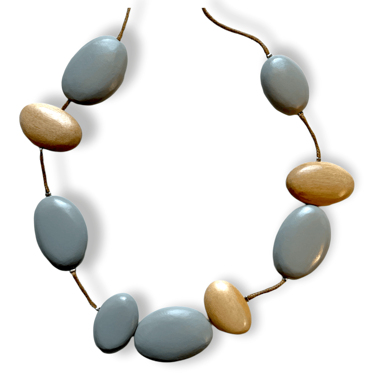Colorful adjustable wooden beaded necklace - Sundara Joon