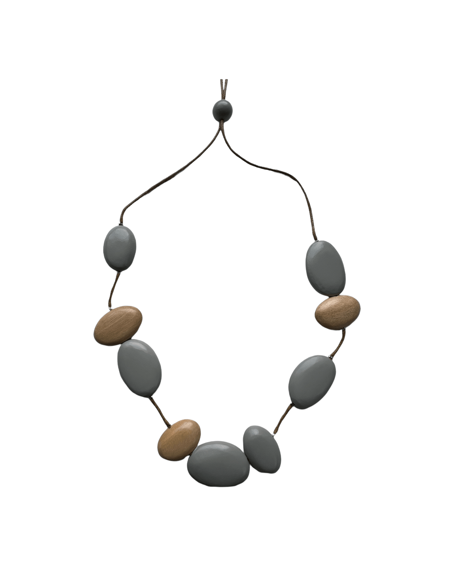 Colorful adjustable wooden beaded necklace - Sundara Joon