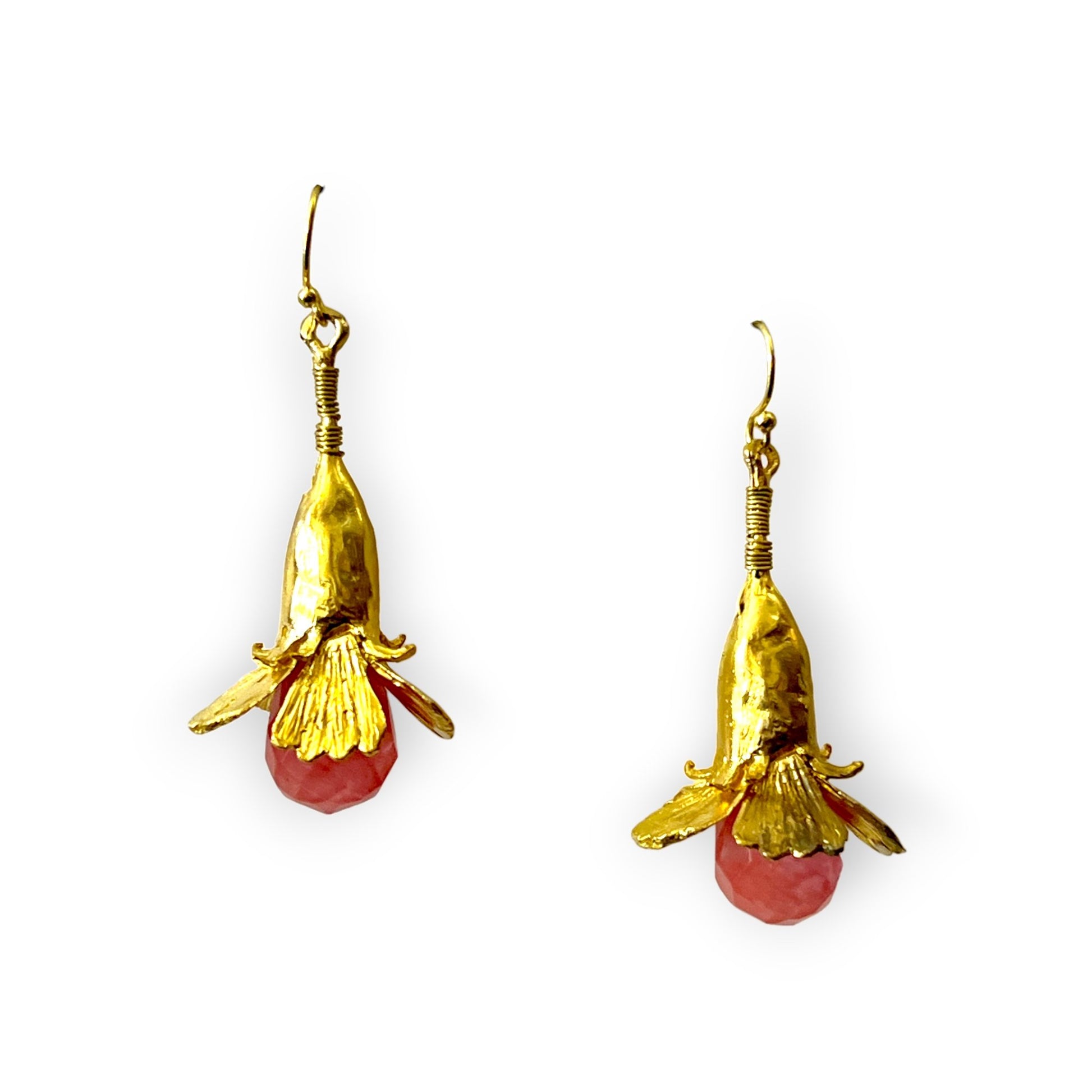 Colorful gemstone blossom floral drop statement earringsSundara Joon
