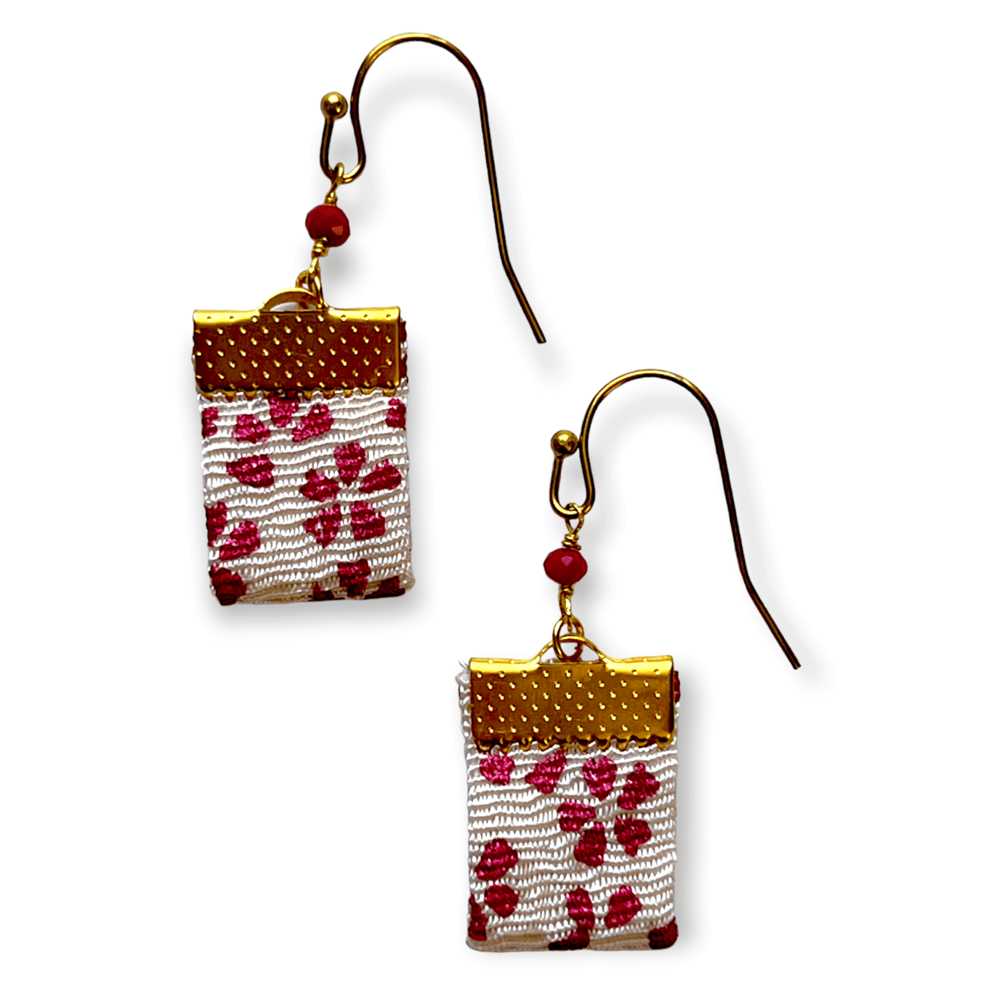 Sundara Joon Colorful Japanese Fabric Drop Earrings