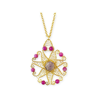 Colorful organic star pendant necklace - Sundara Joon