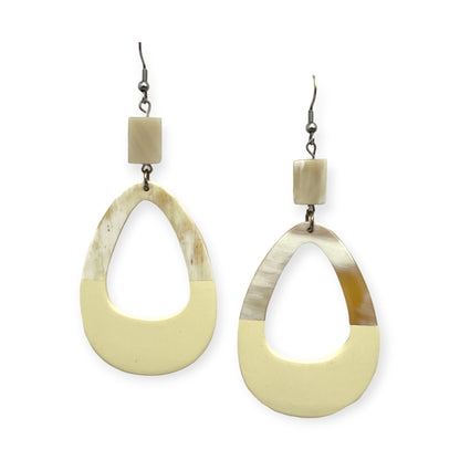 Colorful oval drop statement earrings with bold color - Sundara Joon