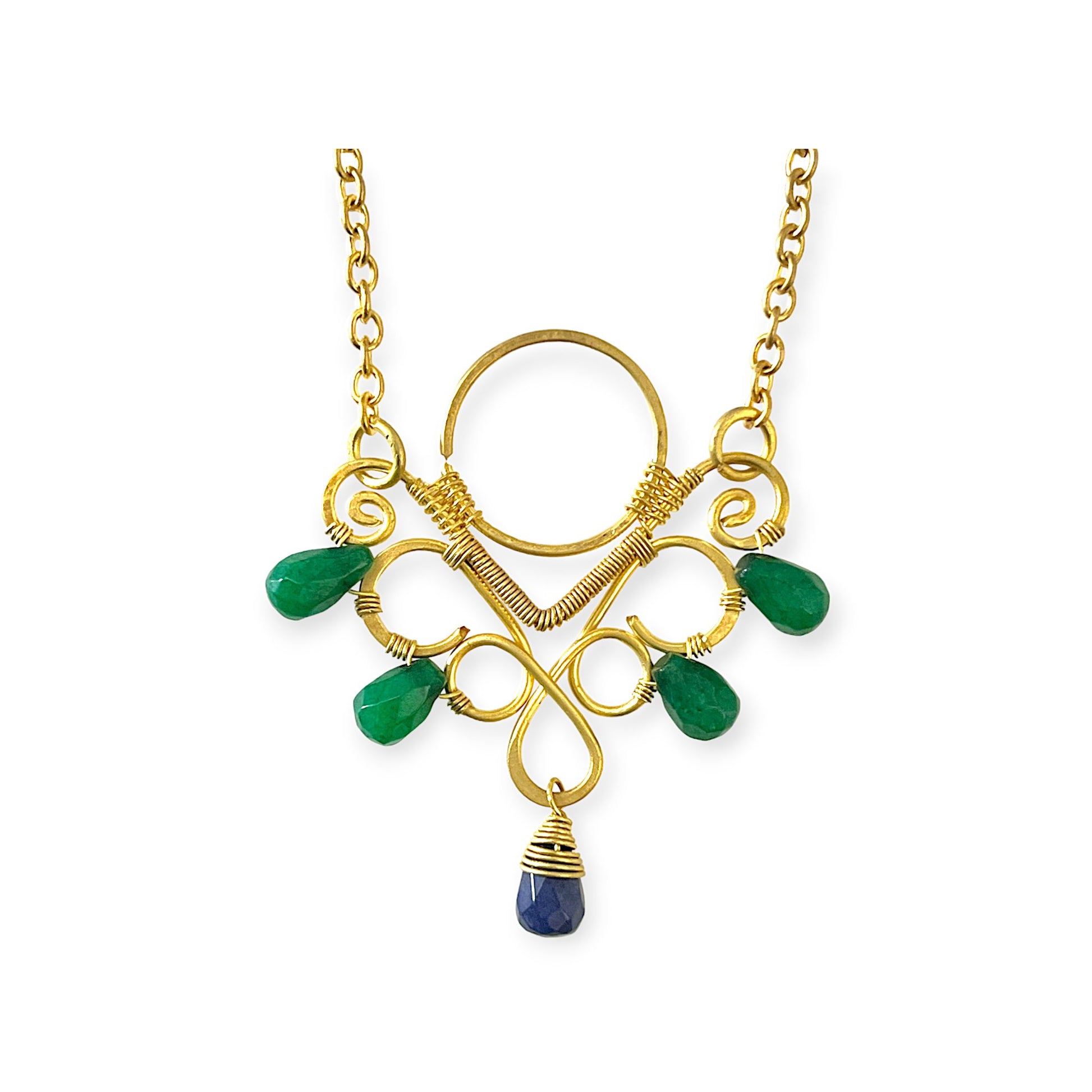 Colorful swirls pendant necklace - Sundara Joon