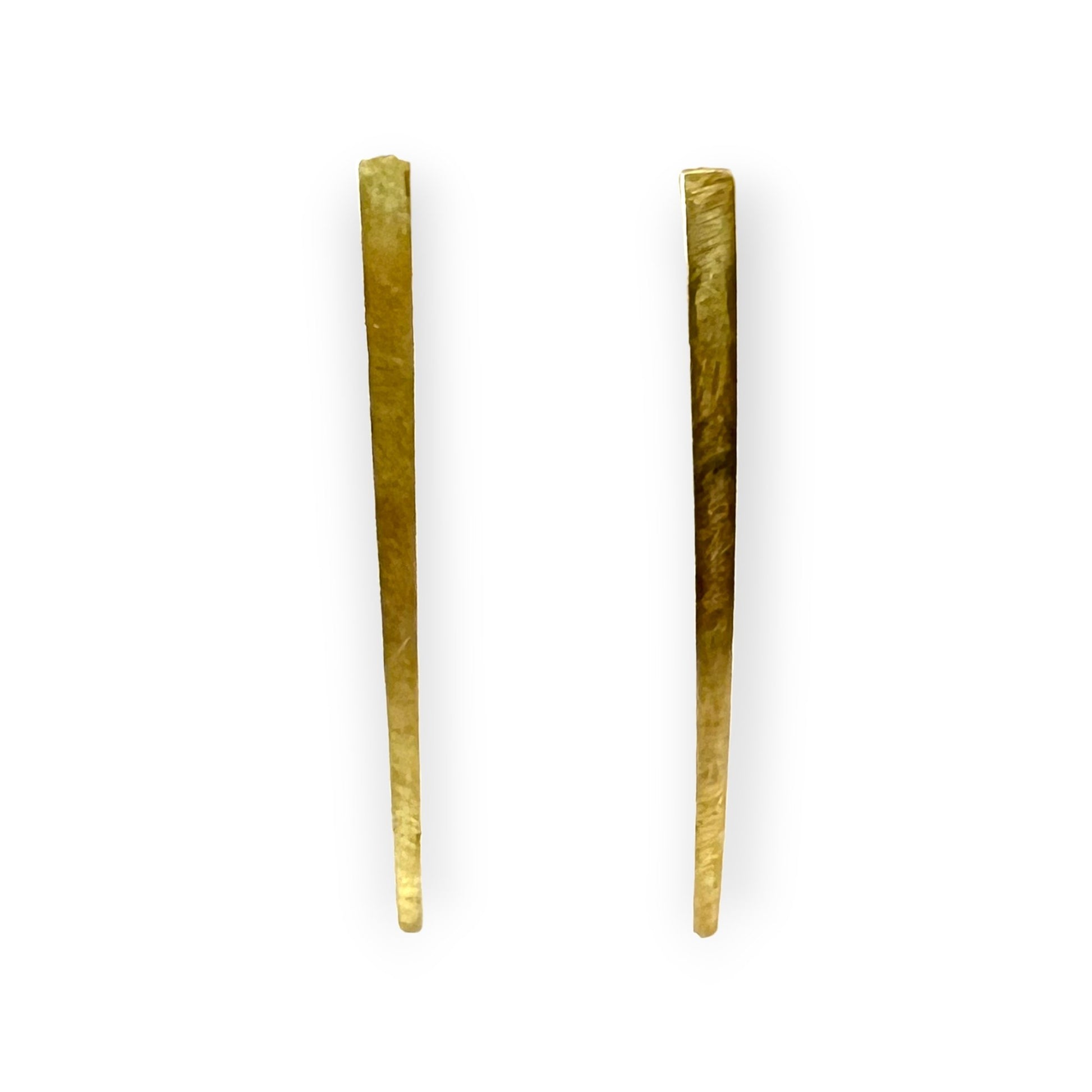 Customizable metal earrings of contrasting strips - Sundara Joon