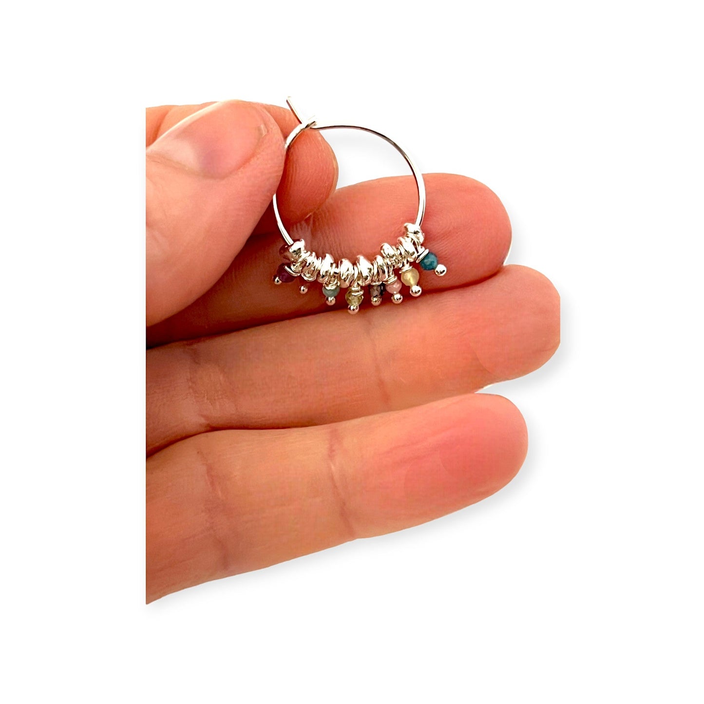 Delicate silver hoop earrings - Sundara Joon