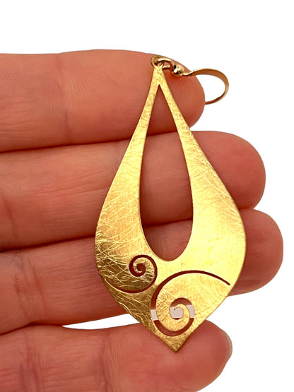 Drop earrings with organic design cutout - Sundara Joon