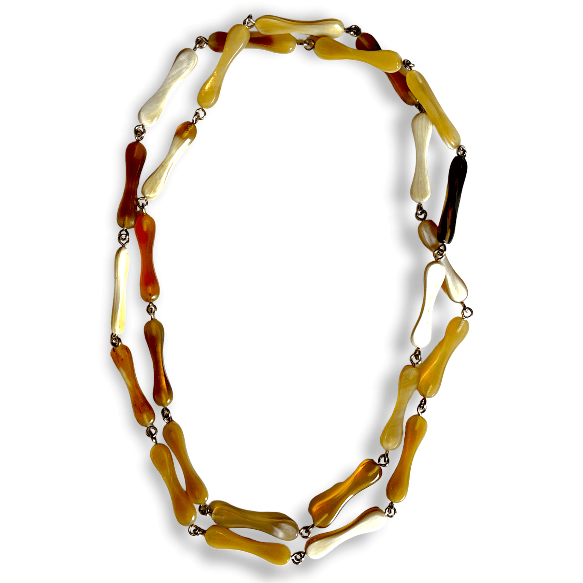 Earth tone linked continuous link necklace - Sundara Joon