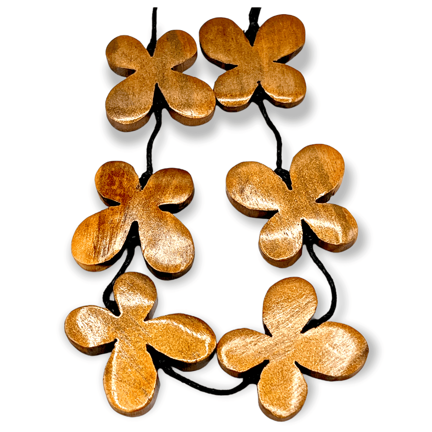 Floral design wooden statement necklace - Sundara Joon
