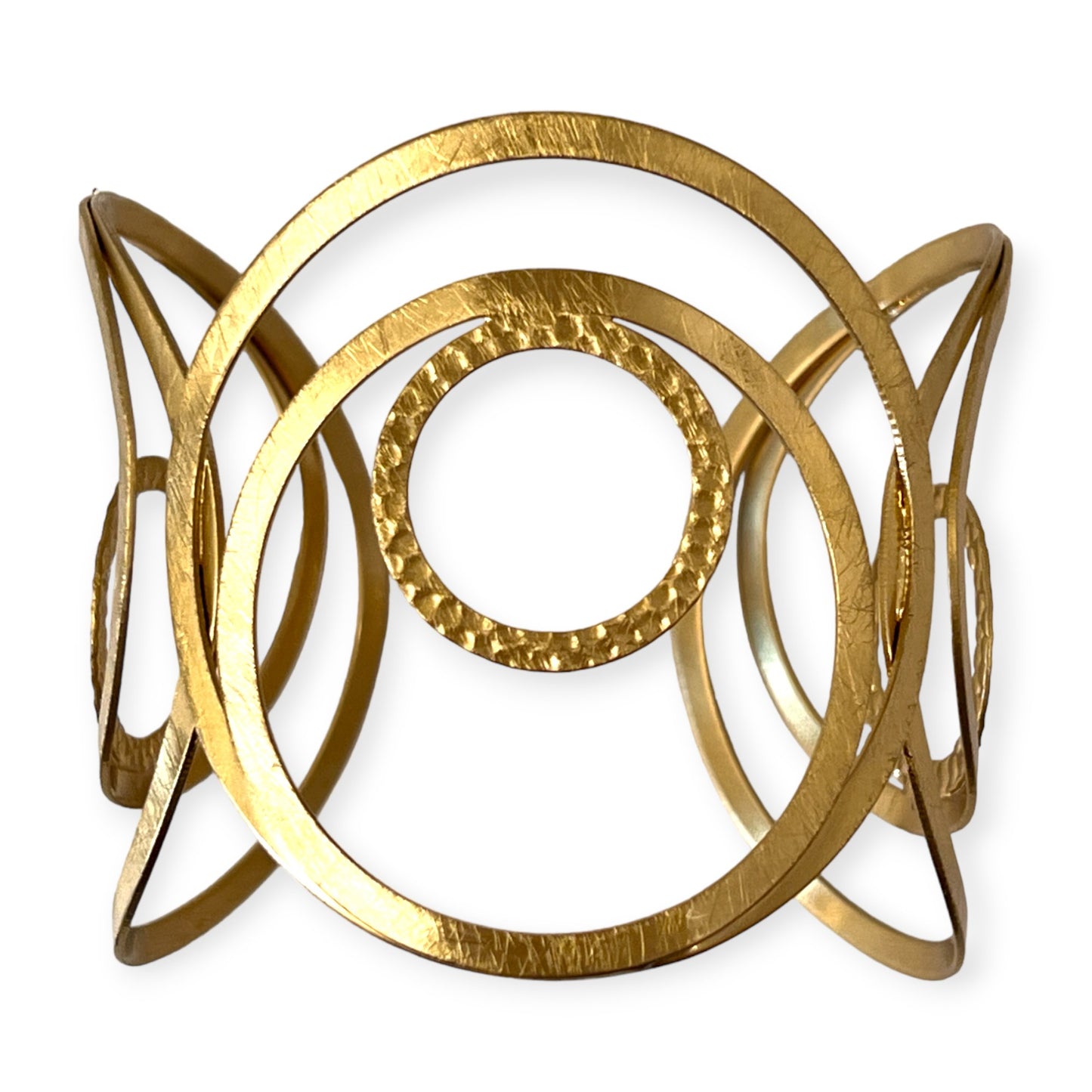 Geometric inspired brass cuff bracelet - Sundara Joon