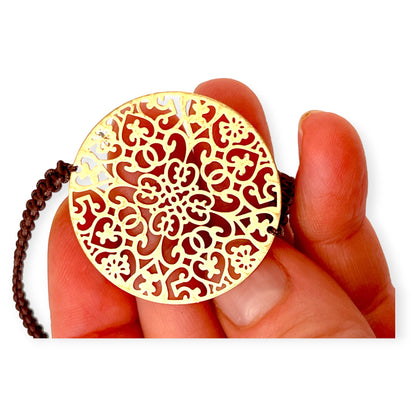 Lacy filigree inspired disk bracelet - Sundara Joon