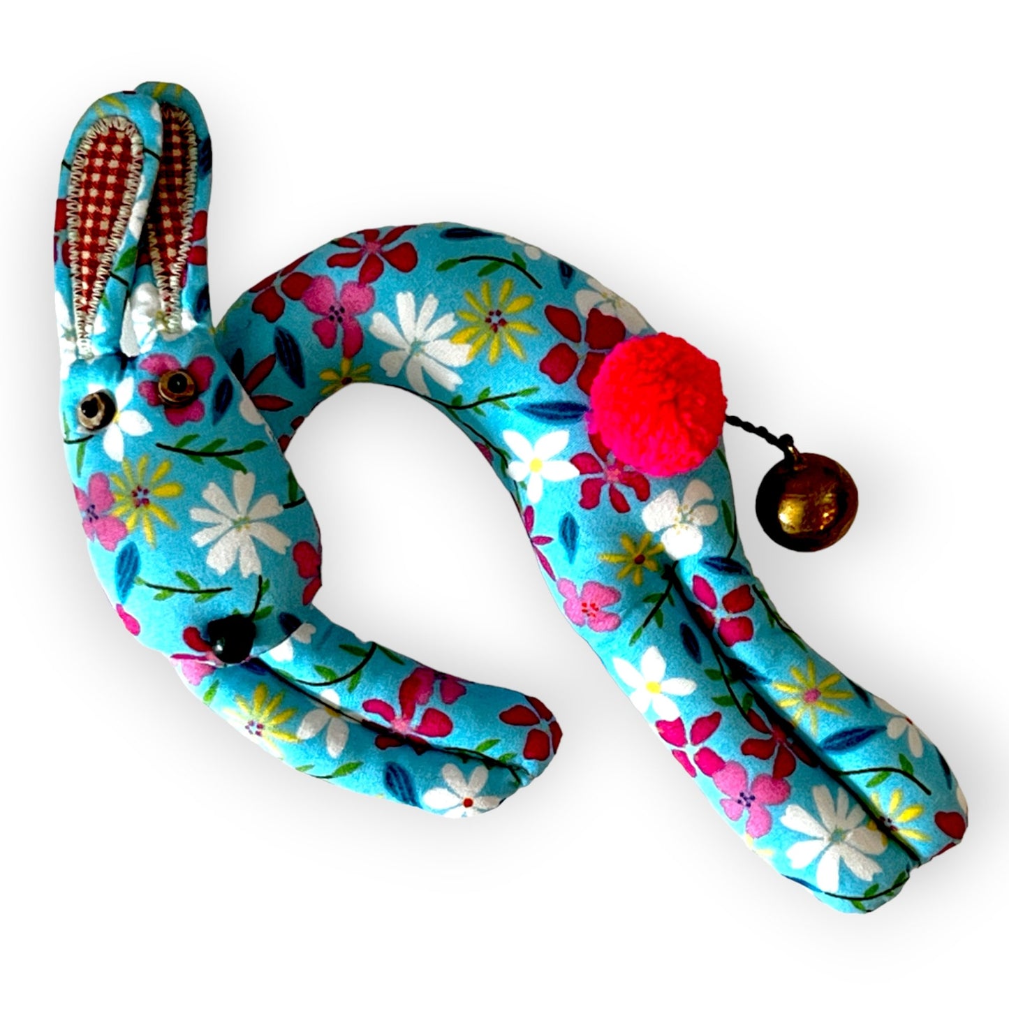 Leaping bunny fabric door jewelry with bell - Sundara Joon