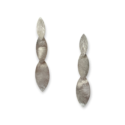 Linked ovals sterling silver drop earrings - Sundara Joon