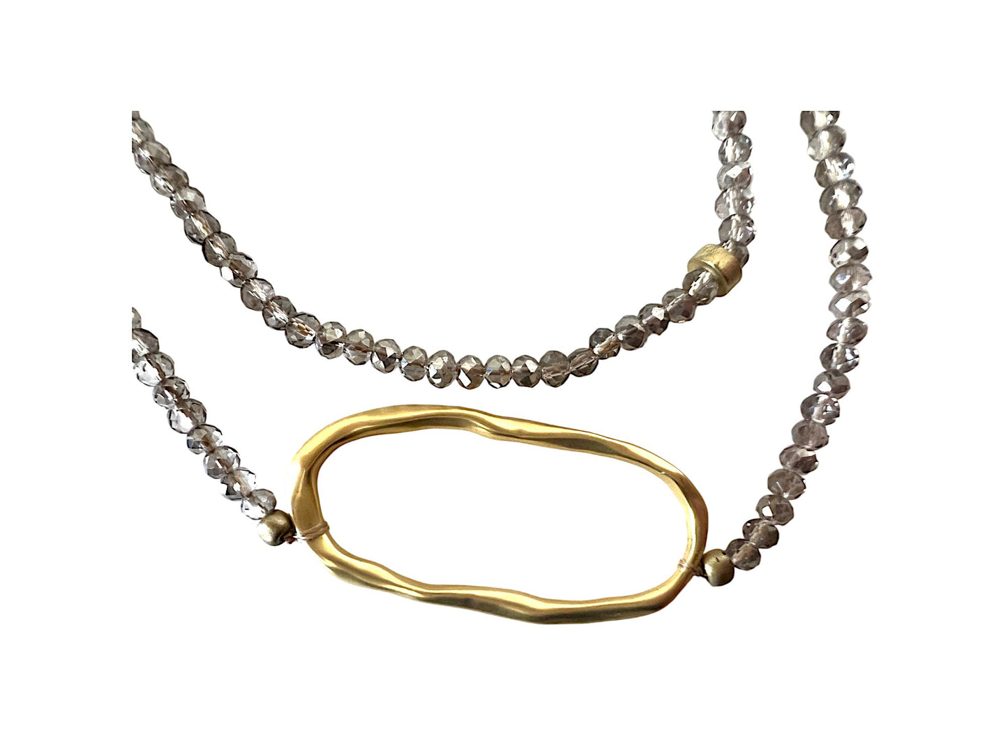 Modern beaded necklace with pearls - Sundara Joon