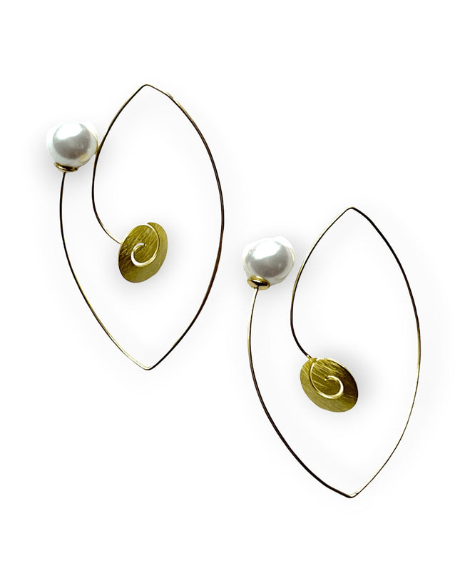 Modern drop pearl earrings for a unique look - Sundara Joon
