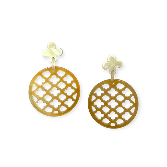 Moorish geometric drop earrings - Sundara Joon
