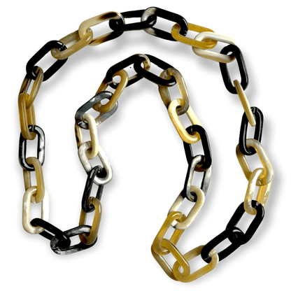 Natural variated "0" shape linked necklace - Sundara Joon