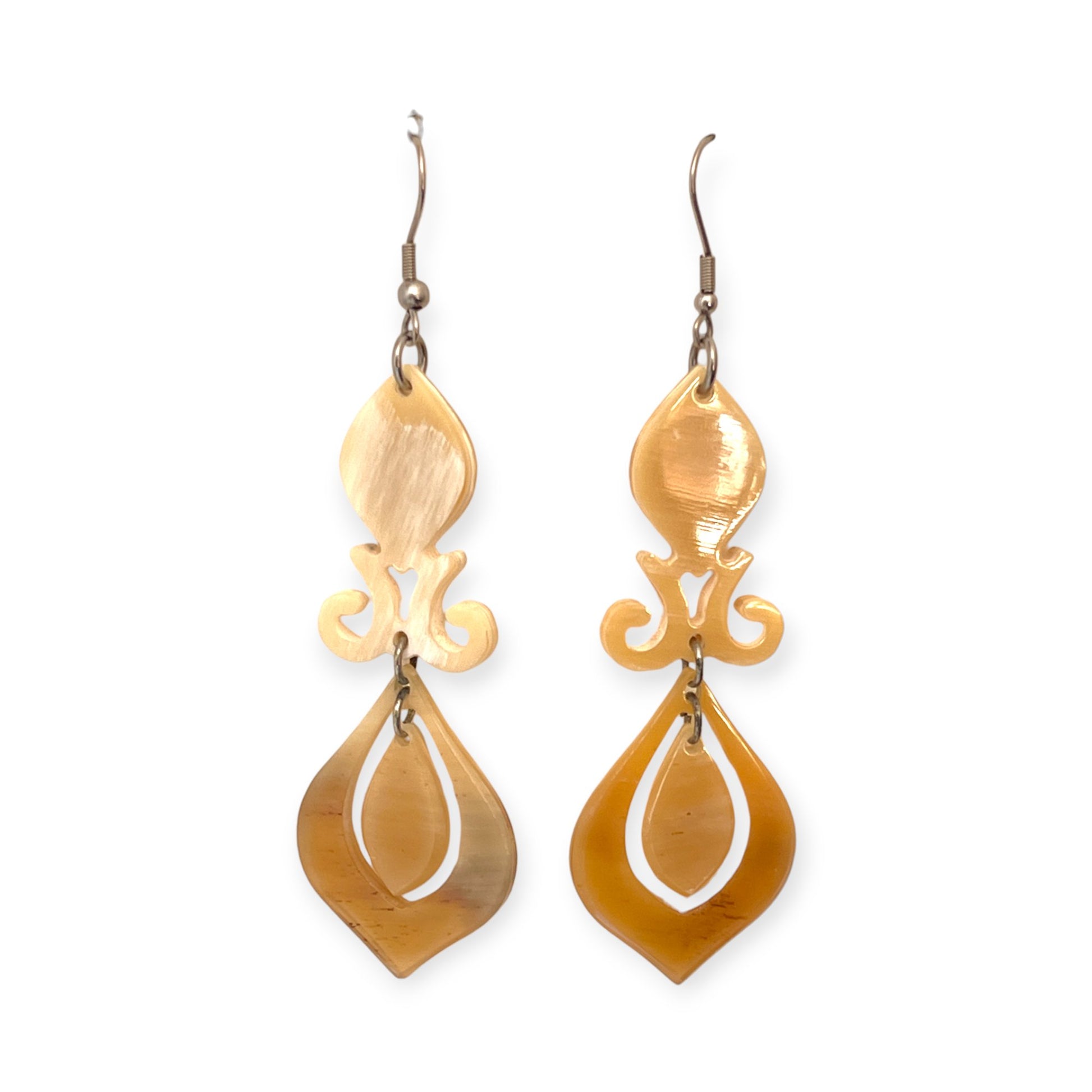 Organic design drop statement earrings - Sundara Joon
