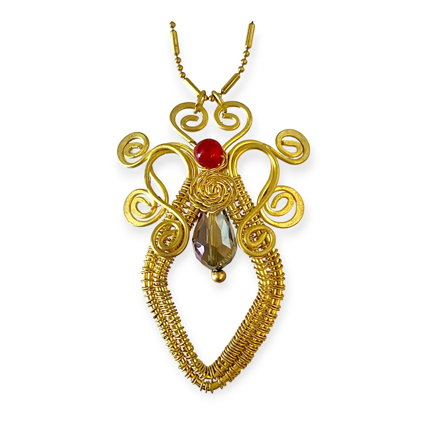 Ornate shield pendant necklace - Sundara Joon