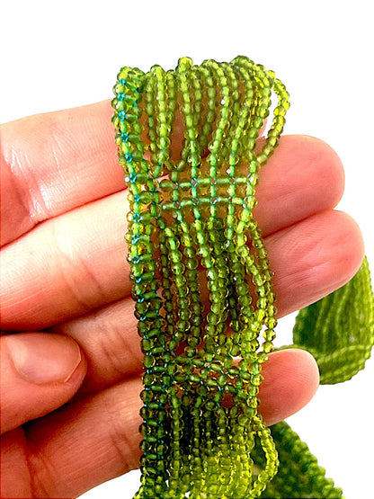 Peridot beaded statement necklace in a lovely green - Sundara Joon