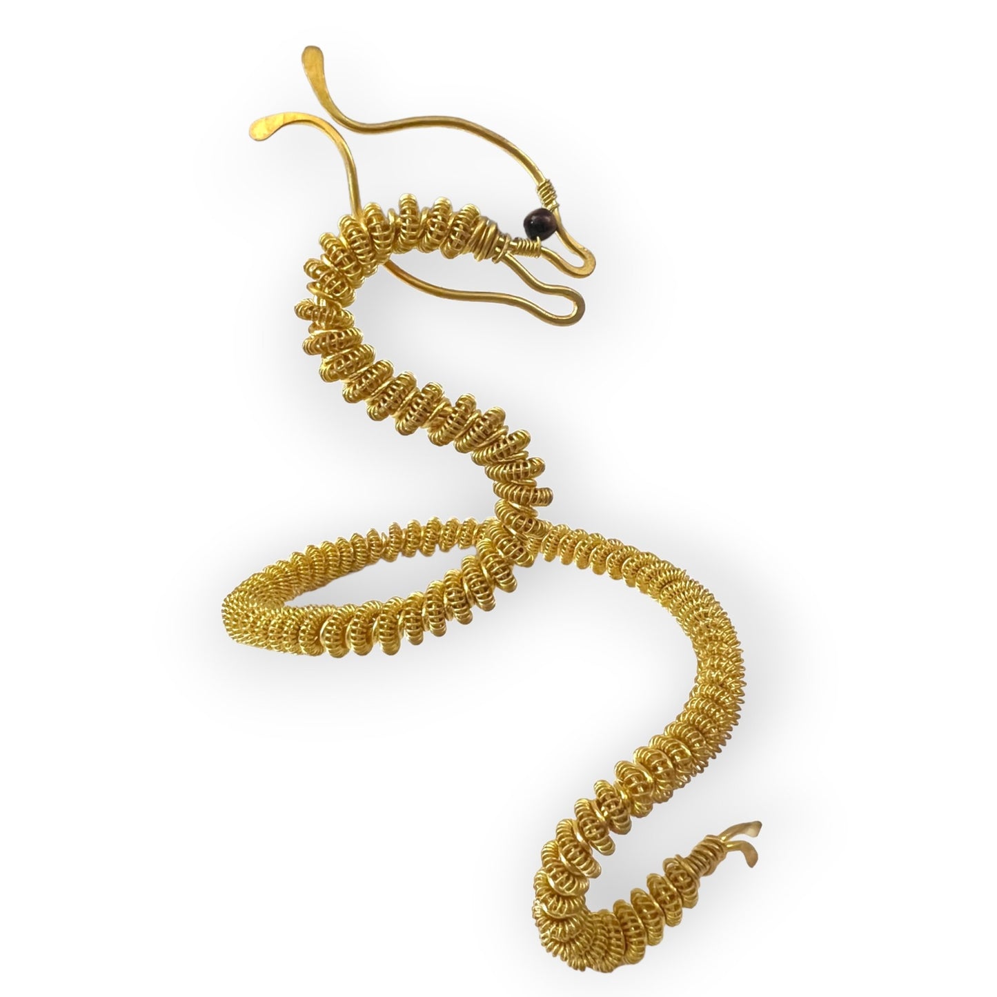 Serpentine inspired brass cuff bracelet - Sundara Joon