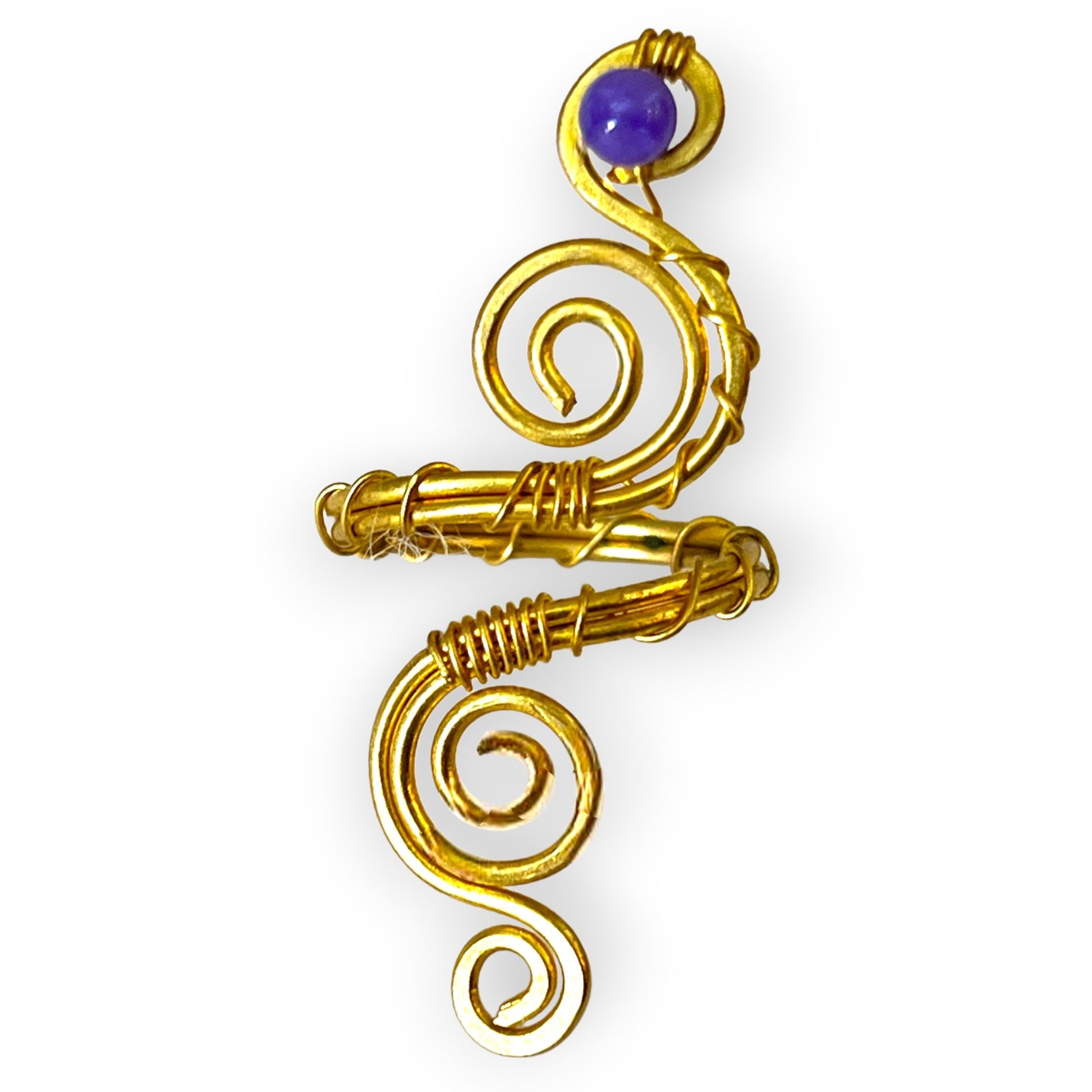 Serpentine style gemstone statement ring - Sundara Joon