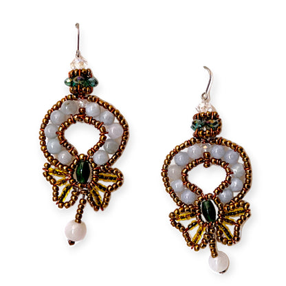 Tie a bow on gemstone beaded earrings - Sundara Joon