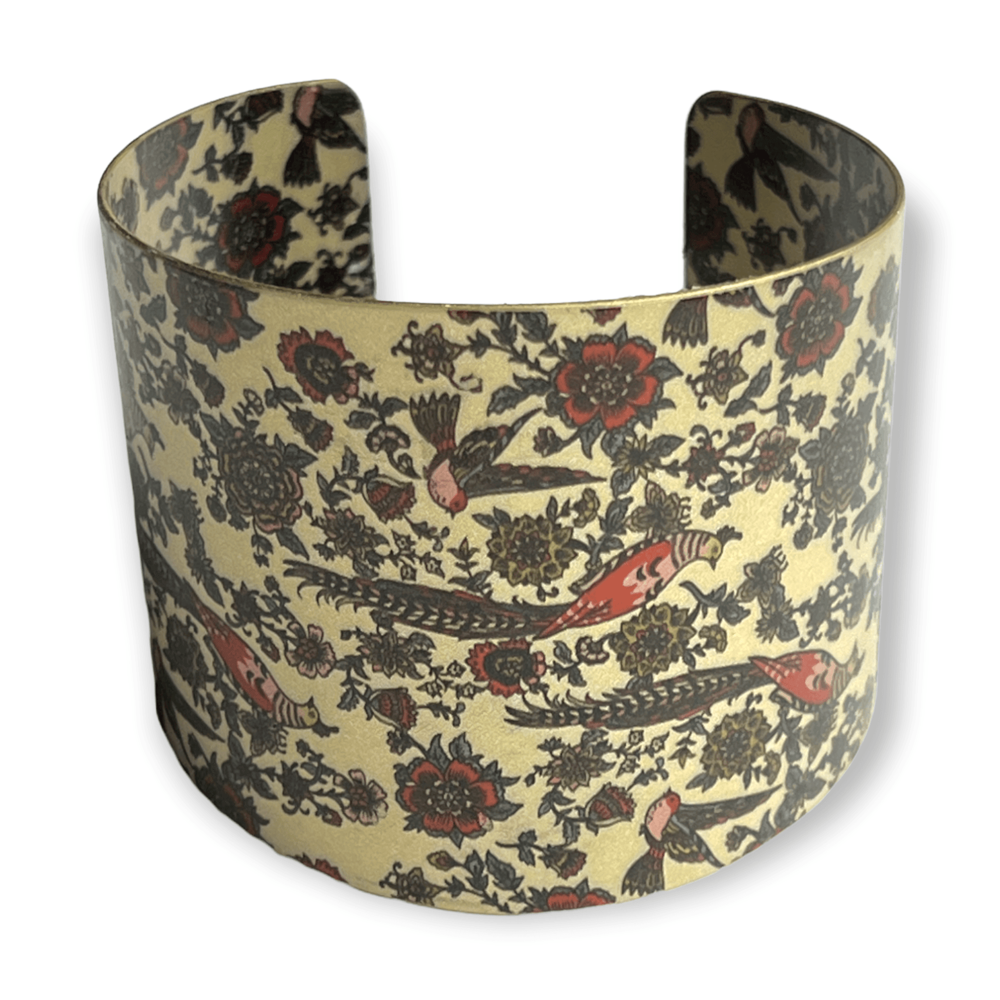 Travel inspired patterned brass cuff bracelet - Sundara Joon
