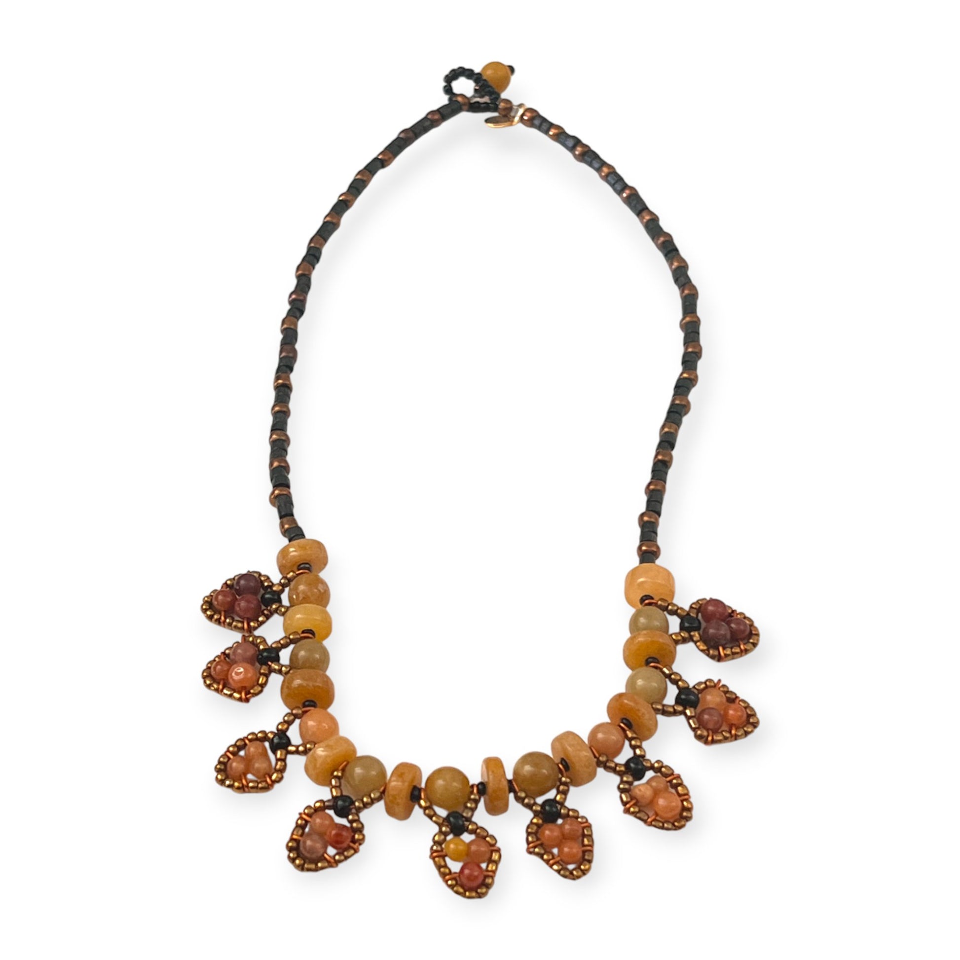 Tribal inspired agate necklace - Sundara Joon