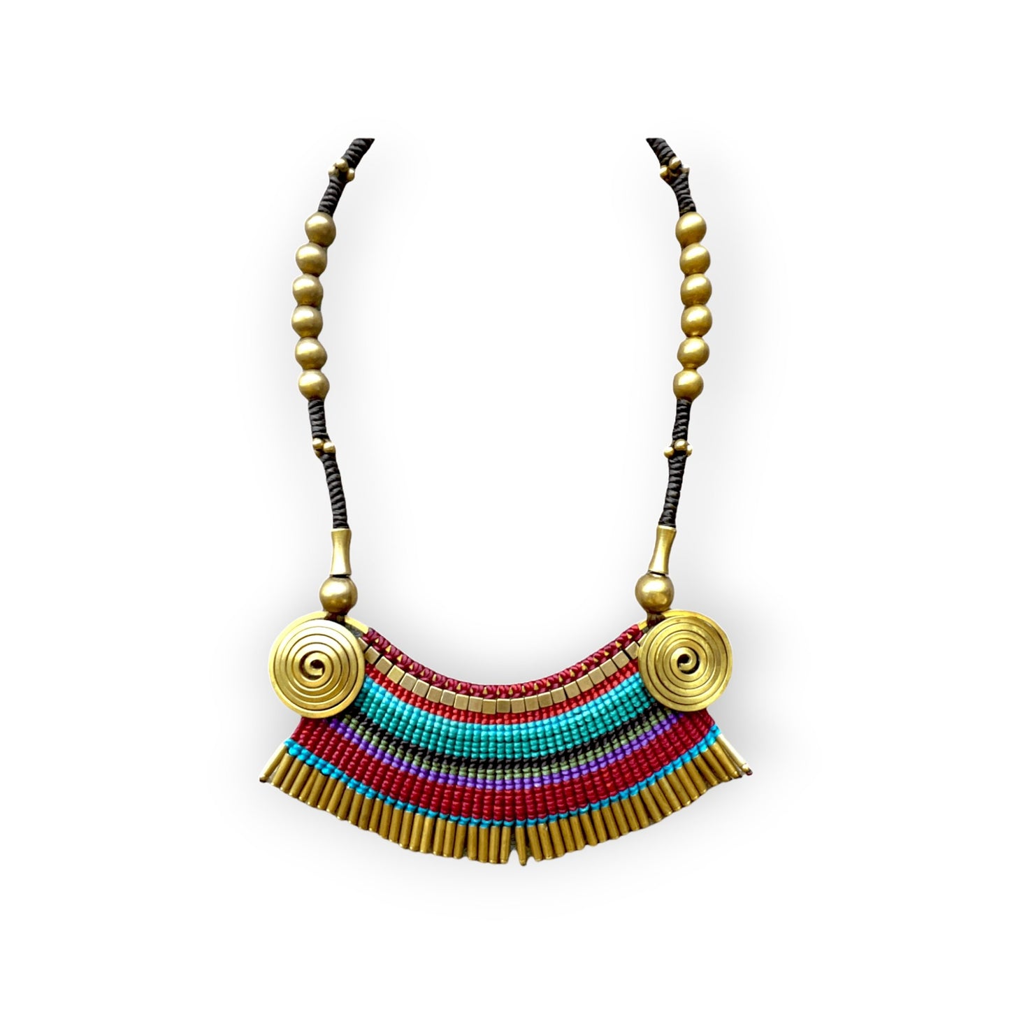 Tribal multi-colored beaded necklace - Sundara Joon