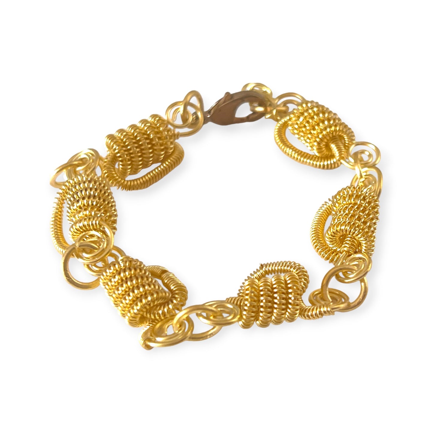 Woven links brass metal bracelet - Sundara Joon